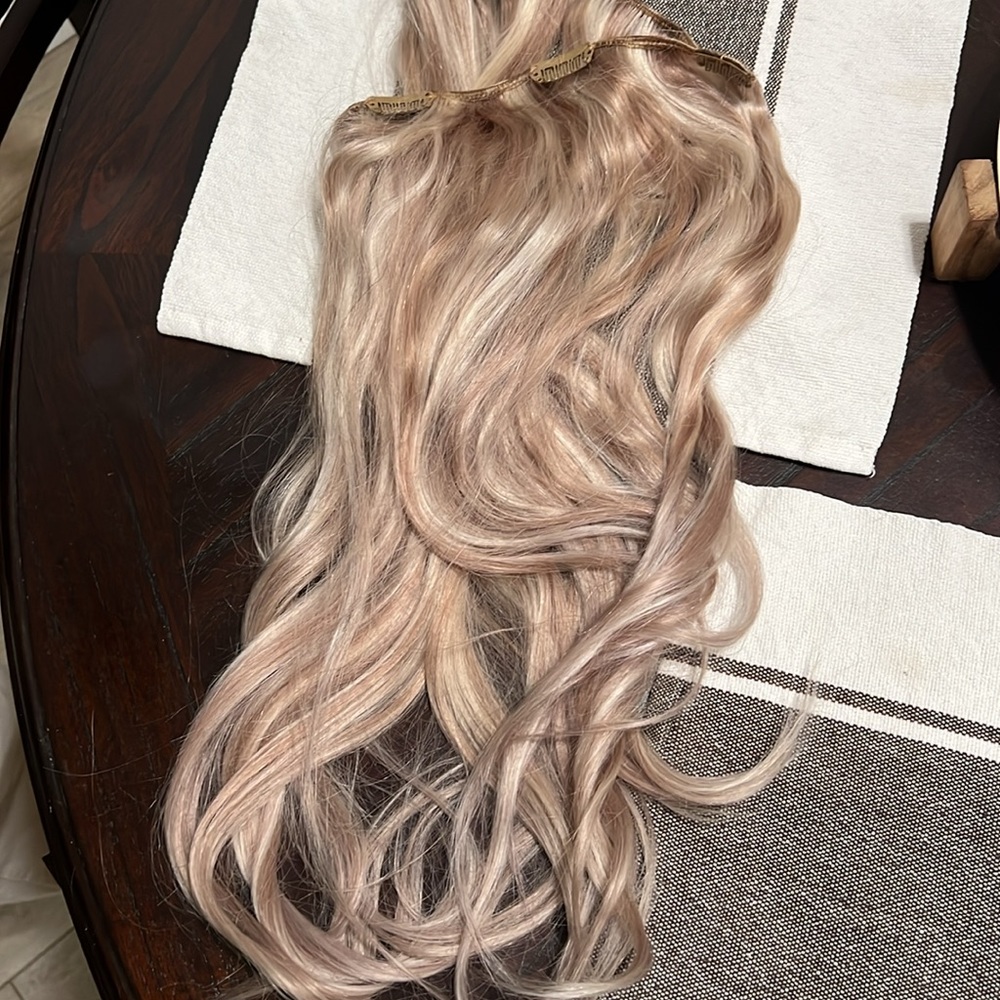 blonde extensions